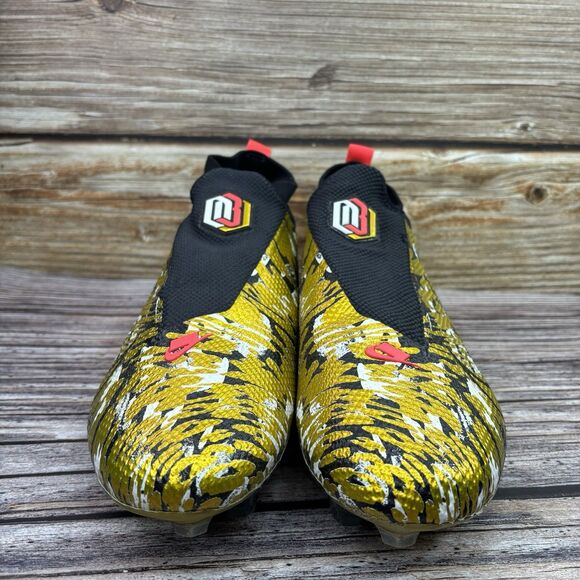 Size 12 USED Nike Vapor Edge Pro OBJ Metallic Gold Black Cleats CI4757-901 main image 11